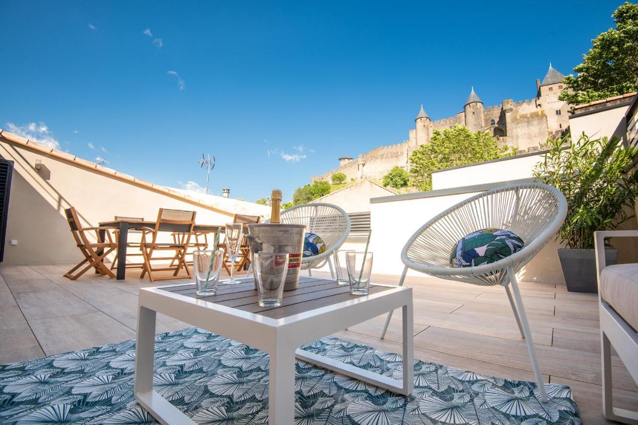 La Terrasse De La Tour Pinte. Apartment Carcassone Exterior photo